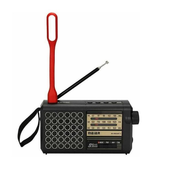 M9002BTS Retro Φορητό Ραδιόφωνο Ηλιακό με Bluetooth Μαύρο 37240644