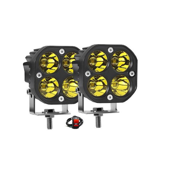 Τετράγωνοι Αδιάβροχοι Προβολείς Αυτοκινήτου LED 12V 80W 2τμχ 000-230-9891 48606279