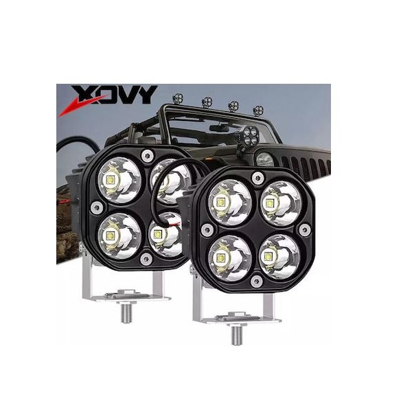 Τετράγωνοι Αδιάβροχοι Προβολείς Αυτοκινήτου LED 12V 80W 2τμχ 000-230-10179 48606280