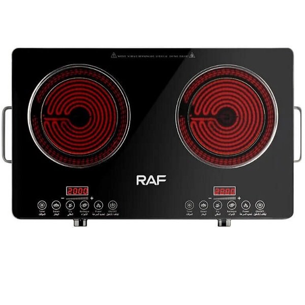 Raf TS04171 Επιτραπέζια Εστία Κεραμική Διπλή Μπλε 48684975