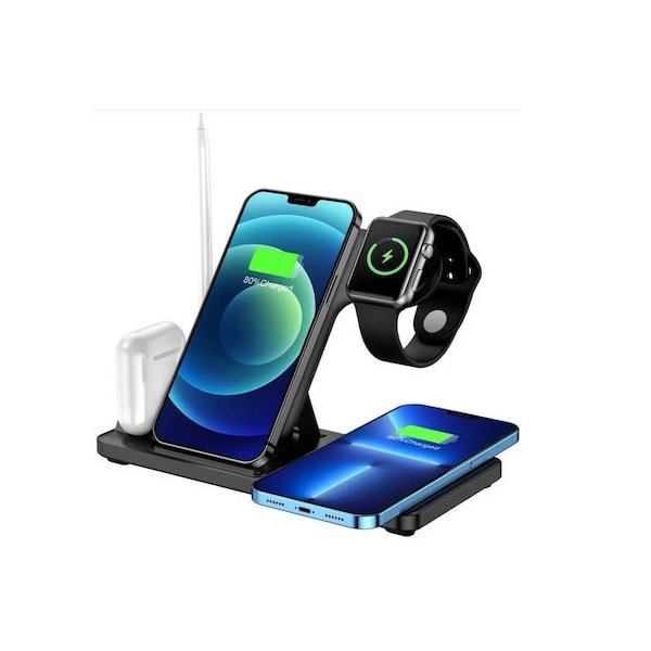 Ασύρματος Φορτιστής (Qi Pad) 15W Μαύρος (HC141) 51968710