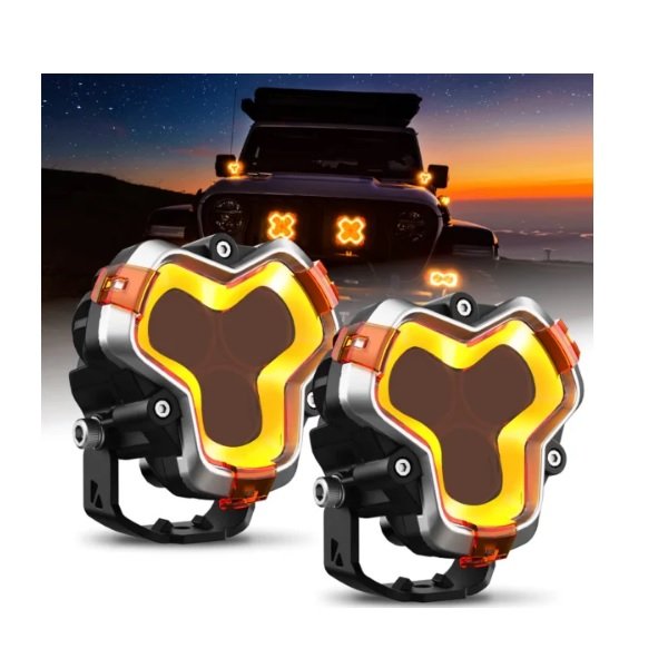 NovSight A500-WL8-6S LED BMW Σειρά 3 90W 7.62cm με Γκρι Φωτισμό 1τμχ 000-230-15046 52252909