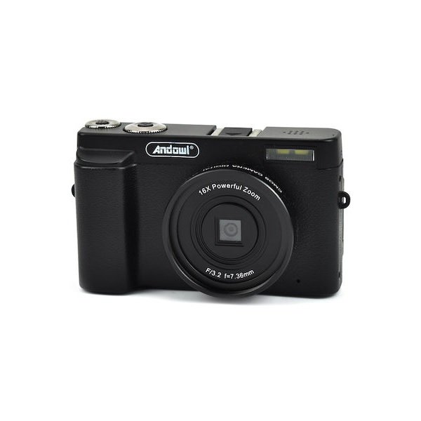 Andowl A1 Compact Φωτογραφική Μηχανή 8MP και Ανάλυση Video 2688 x 1520 pixels Μαύρη 51331527