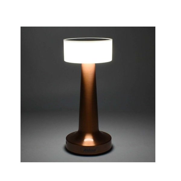 Andowl Q-TL143 Επιτραπέζιο Διακοσμητικό Φωτιστικό LED Μπαταρίας σε Χάλκινο Χρώμα 47367155