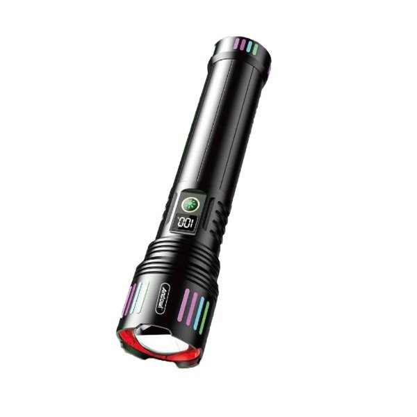 Andowl Επαναφορτιζόμενος Φακός LED Μαύρο FDL660 55014575