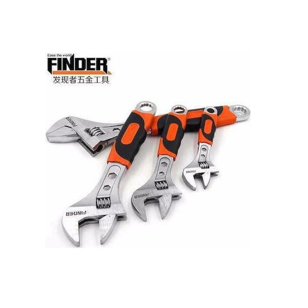 Finder Γαλλικό Κλειδί Μήκους 254mm με Άνοιγμα Σιαγόνων έως 30mm και Αντιολισθητική Λαβή 192009 24572577