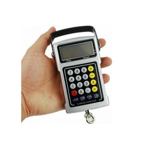 Ηλεκτρονική Επαγγελματική Κρεμαστή Ζυγαριά με Αριθμομηχανή με Ικανότητα Ζύγισης 50kg και Υποδιαίρεση 10gr 25465929