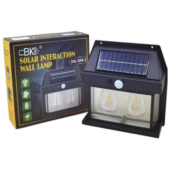 Επιτοίχιο Ηλιακό Φωτιστικό 600lm Θερμό Λευκό με Αισθητήρα Κίνησης και Φωτοκύτταρο IP65 107647 54112373