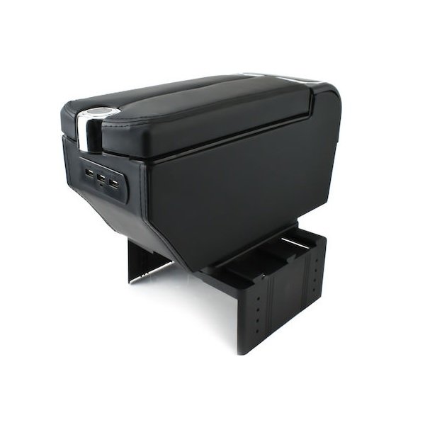 PerVoi Τεμπέλης Αυτοκινήτου από Δερματίνη Universal σε Μαύρο Χρώμα CTC-003 50733814