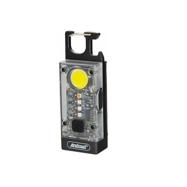 Andowl Q-D80 Φακός Μπρελόκ LED με Μέγιστη Φωτεινότητα 300lm 53960097