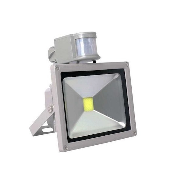 8 Στεγανός Προβολέας LED 30W Ψυχρό Λευκό με Αισθητήρα Κίνησης IP65 000-230-1161 43182870