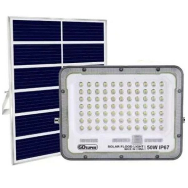 GDPLUS Ηλιακός Προβολέας LED 50W με Τηλεχειριστήριο GD-50G 55161744