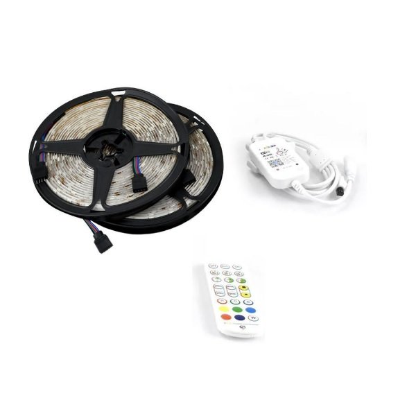 Rixme Αδιάβροχη Ταινία LED RGB Μήκους 5m με Τηλεχειριστήριο SMD5050 RZLS-Wi10M 56461039