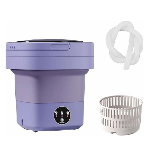 16 Φορητό πλυντήριο ρούχων μωβ