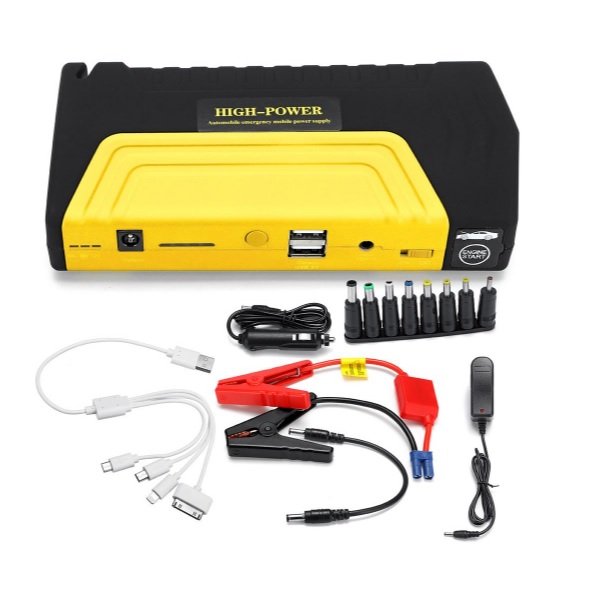 Φορητός Φορτιστής Μπαταρίας Αυτοκινήτου 12V με Power Bank / USB / Φακό B09PG7K9QS 35789593