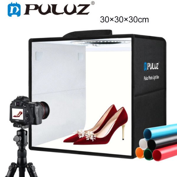 Puluz Photo Box Φωτιζόμενο με Πολλαπλά Backround 30x30x30cm