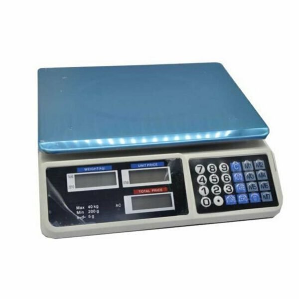 Ψηφιακή Ζυγαριά 40KG Τριπλής Ένδειξης Δύο Πλευρών OEM YZ-982 – Γκρι