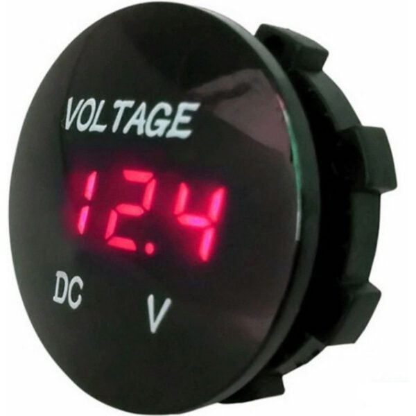 Ψηφιακό Βολτόμετρο Αυτοκινήτου Κόκκινη Οθόνη 3945
