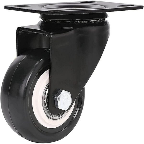 Περιστρεφόμενη Ρόδα 35mm με Πλάκα 14242-08-2 Μαύρη