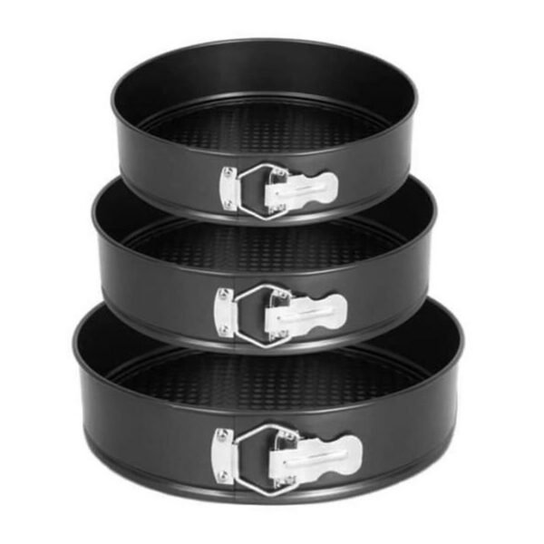 Φόρμα Ζαχαροπλαστικής για Κέικ Στρογγυλή από Αλουμίνιο 24x24εκ. 106225 3τμχ