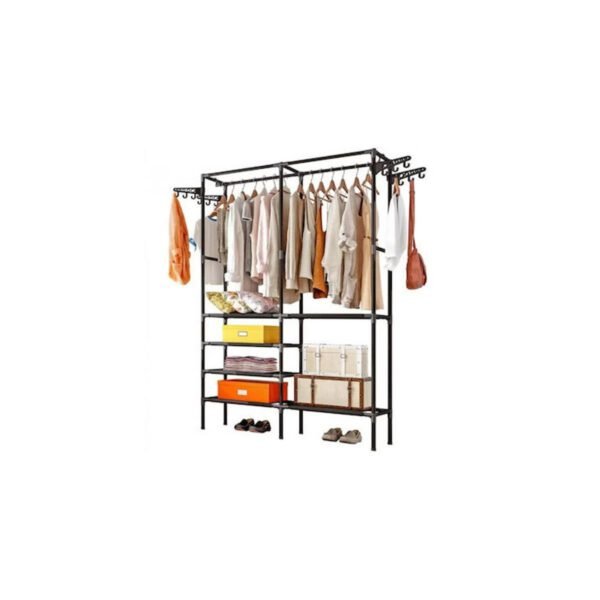 Κρεμάστρα Δαπέδου από Μέταλλο Μαύρη