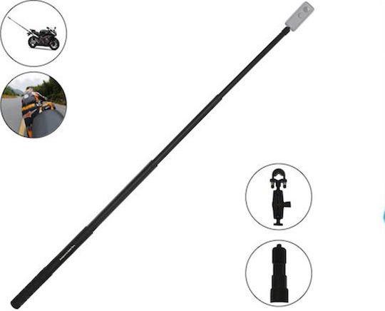 Βραχίονας Στήριξης Μοτοσυκλέτας Για Αction Camera 360 και Selfie Stick 110cm Μαύρη SM01-U OEM