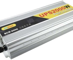 Inverter Τροποποιημένου Ημιτόνου 2000W 12V/24 σε 220V Andowl BCB-2000 – Ασημί