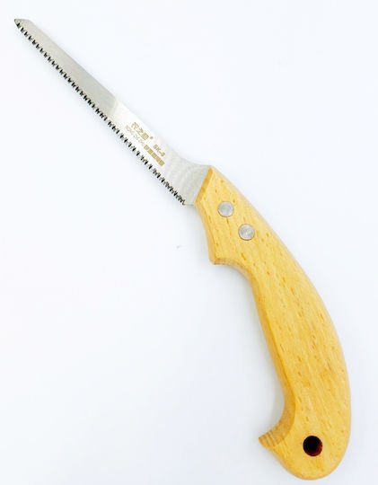 Πριόνι μίνι μελαμίνης / γυψοσανίδας με ξύλινη λαβή 130mm κατάλληλο για καμπύλες Ιαπωνίας 25370 - 25370