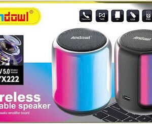 Andowl Q-YX22 Ηχείο Bluetooth 3W με Διάρκεια Μπαταρίας έως 4 ώρες Πολύχρωμο