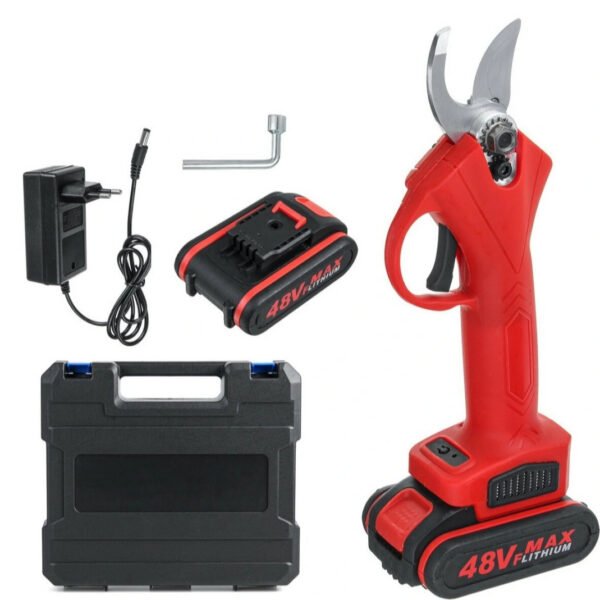 BRAP Ψαλίδι Κλαδέματος Μπαταρίας 36V/2Ah με Μέγιστη Διάμετρο Κοπής 30mm Σετ με 2 Μπαταρίες Z-895 Κόκκινο