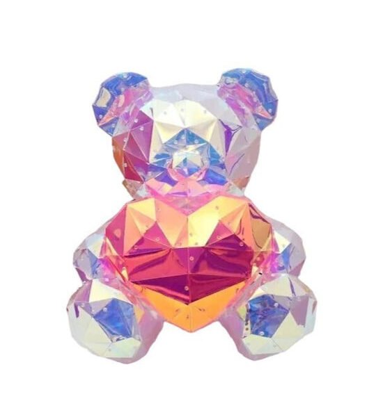 Λαμπερό Αρκουδάκι που κρατάει μία κόκκινη καρδιά 82599 LED