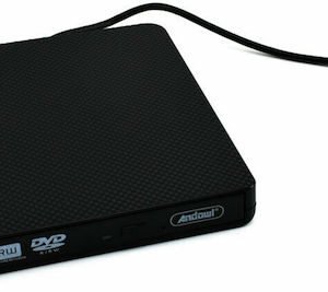 Andowl Q-GF300 Εξωτερικός Οδηγός Εγγραφής/Ανάγνωσης DVD/CD για Desktop / Laptop Μαύρο