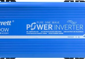 Inverter Καθαρού Ημιτόνου 1500W DC12V σε AC220V Jarrett JADS-1500W – Μπλε