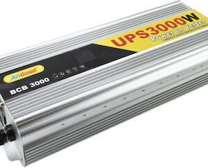 Inverter Τροποποιημένου Ημιτόνου 3000W 12V σε 220V Andowl BCB-3000 – Ασημί