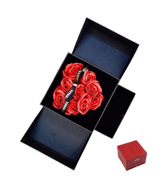 Παντοτινό Τριαντάφυλλο Μαύρο σε Κουτί 82309B