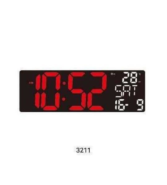 Ηλεκτρονικό ψηφιακό ρολόι LED - JH-3211 - 418745 - Red Light