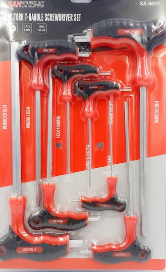 Κλειδιά άλλεν τάφ σετ 8 τεμαχιών H2 - H10 CR-V OEM 080421 - 080421