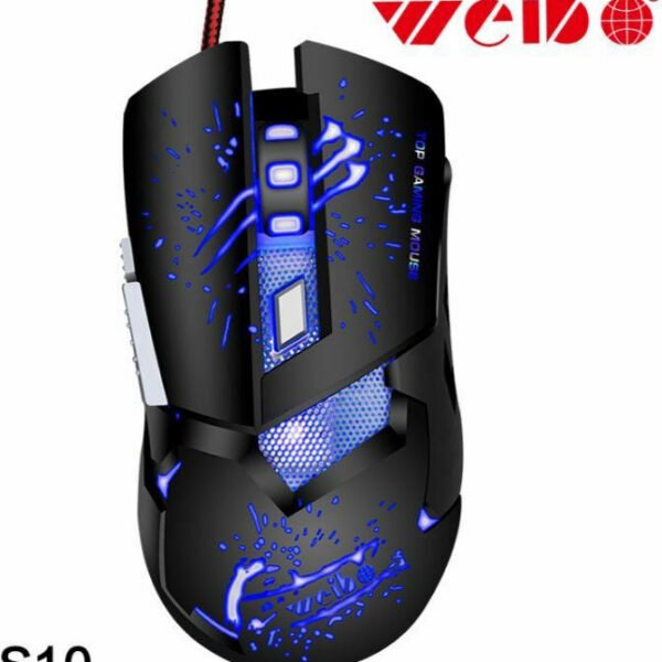 Weibo S10 Gaming Ποντίκι Μαύρο