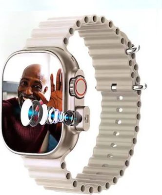 Smartwatch BW9 Ultra 4G κάρτα SIM & Camera HD 2” Λευκό