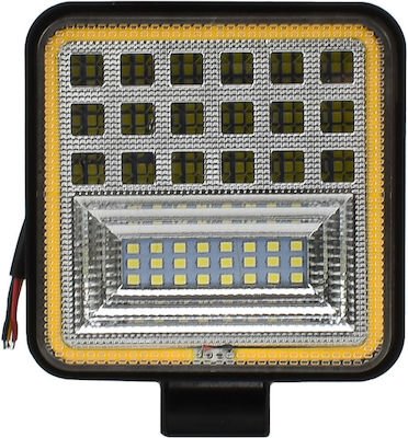 LED Προβολάκι 12V Αδιάβροχο 126W Λευκού Φωτισμού OEM 126WS – Μαύρο