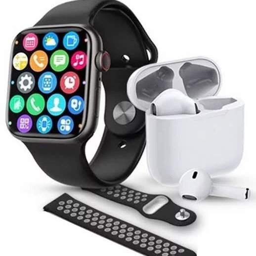 T55 Pro Max Aluminium Smartwatch με Παλμογράφο (Μαύρο)