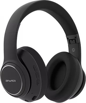 Awei A200BL Ασύρματα Bluetooth Over Ear Ακουστικά με Ραδιόφωνο με 7 ώρες Λειτουργίας Μαύρα