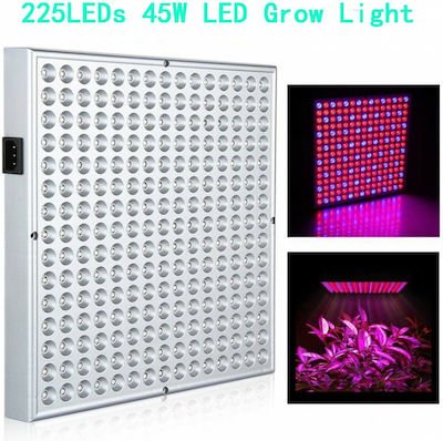 XAS Κρεμαστό Grow Light με 225 LED και Ισχύ 45W Μ31xΒ31xΥ9.8εκ. OEM CTK-LEDGROW-225PCS