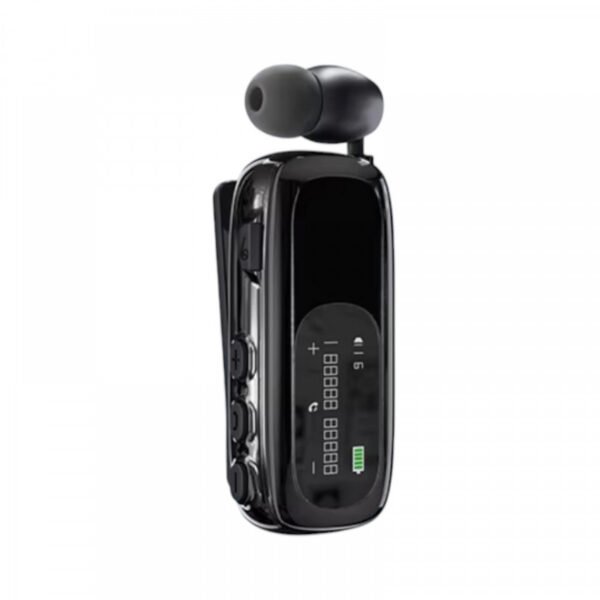 Bluetooth Handsfree K75 Πετου Με Καλωδιο Περιελιξης Μαυρο. (K75BLK)