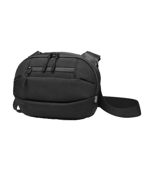 Ozuko 9396 Ανδρική Τσάντα Ώμου / Χιαστί σε Μαύρο χρώμα