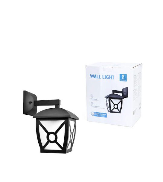 Επιτοίχιο Μεταλλικό Φωτιστικό 60w E27 Μαύρο Aigostar 20760 - Aigostar