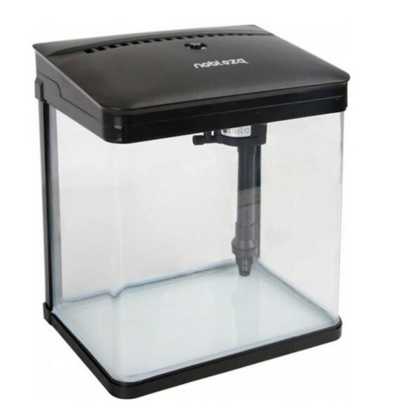 Nobleza Ενυδρείο Ψαριών Χωρητικότητας 7lt με Φωτισμό και Φίλτρο 16x23εκ. Μαύρο 29990
