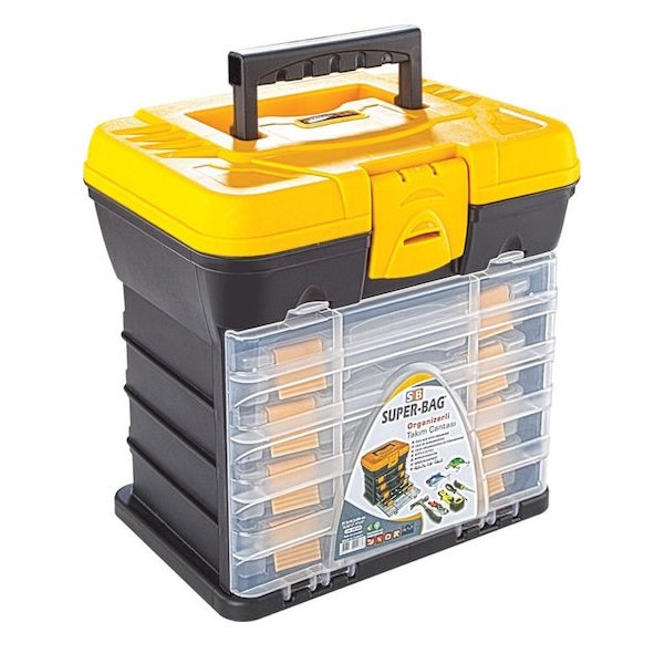 Asrin Συρταριέρα Εργαλείων Πλαστική με 4 Ταμπακιέρες ASR-2089