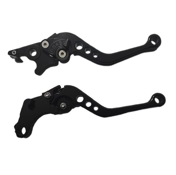 Σετ Μανέτες Μοτοσυκλέτας Ρυθμιζόμενες Universal Μαύρες