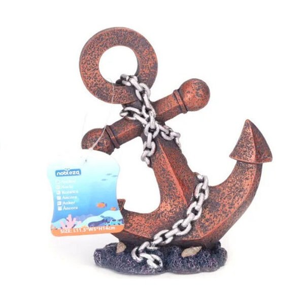 Διακοσμητικό Ενυδρείου Άγκυρα 11.5x5x14cm Nobleza 805134 - Nobleza